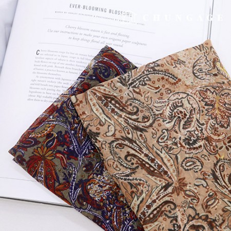 广泛的真丝布料佩斯利面料爱丽丝2种